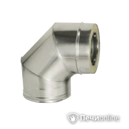 Дымоход Дымок Колено 90° с изоляцией 0.5 мм. OТFR90 120/200 в Нижней Туре