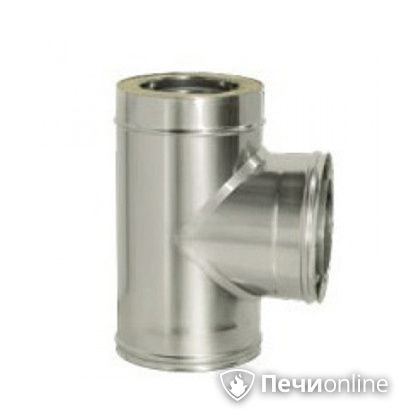 Дымоход Дымок Тройник 90° с изоляцией 0,8 мм. ТRFR90 150/230 в Нижней Туре