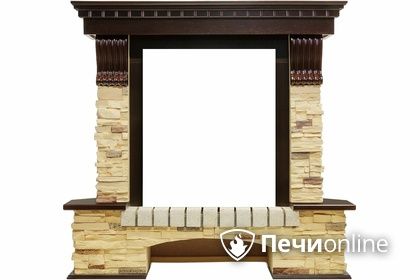 Портал для электрокамина Royal Flame Pierre Luxe угловой сланец под классический очаг в Нижней Туре