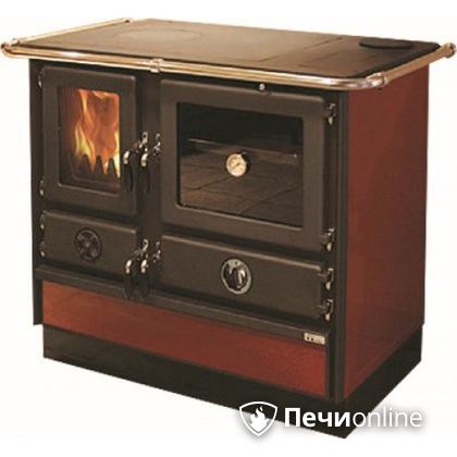 Отопительно-варочная печь MBS Thermo Magnum Red R с теплообменником и духовым шкафом в Нижней Туре