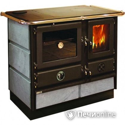 Отопительно-варочная печь MBS Thermo Magnum Stone L с теплообменником и духовым шкафом в Нижней Туре